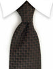 Brown Men's Tie with Squares