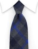 Charcoal & Blue Cotton Tie