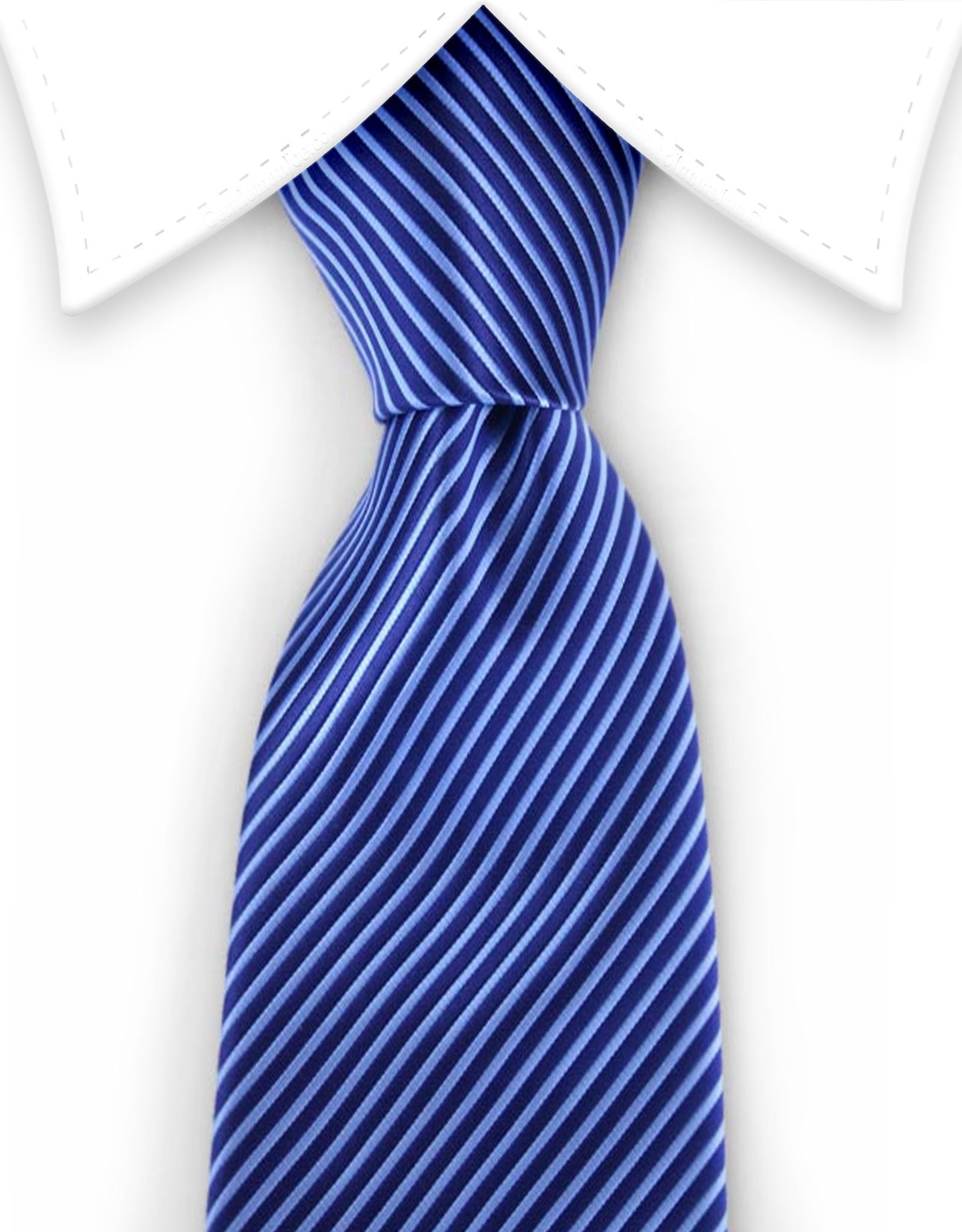 navy & light blue pinstripe tie
