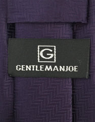 Gentleman Joe Purple Herringbone Tie