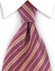 brick red & gold striped necktie