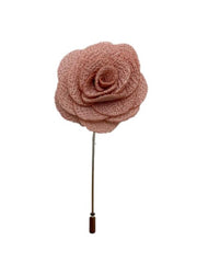 Dusty Rose Gold Lapel Flower Pin