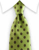 Green Polka Dot Extra Long Tie