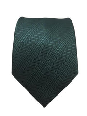 Hunter Green Ripple Wave Tie
