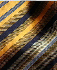 Orange Metallic Striped Tie