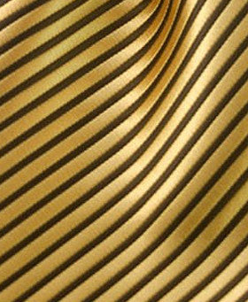 gold & black striped pocket square