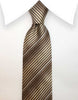 Gold Striped Mens Tie