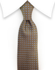 gold and silver tie