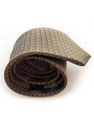 rolled up gold & silver mens tie