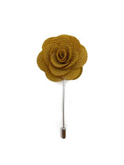 Golden Mustard Lapel Flower Pin