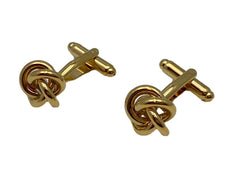Gold Knot Cuff Links