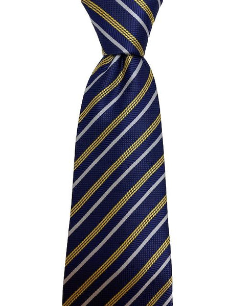 Navy Blue And Gold Tie Striped Tie Gentlemanjoe