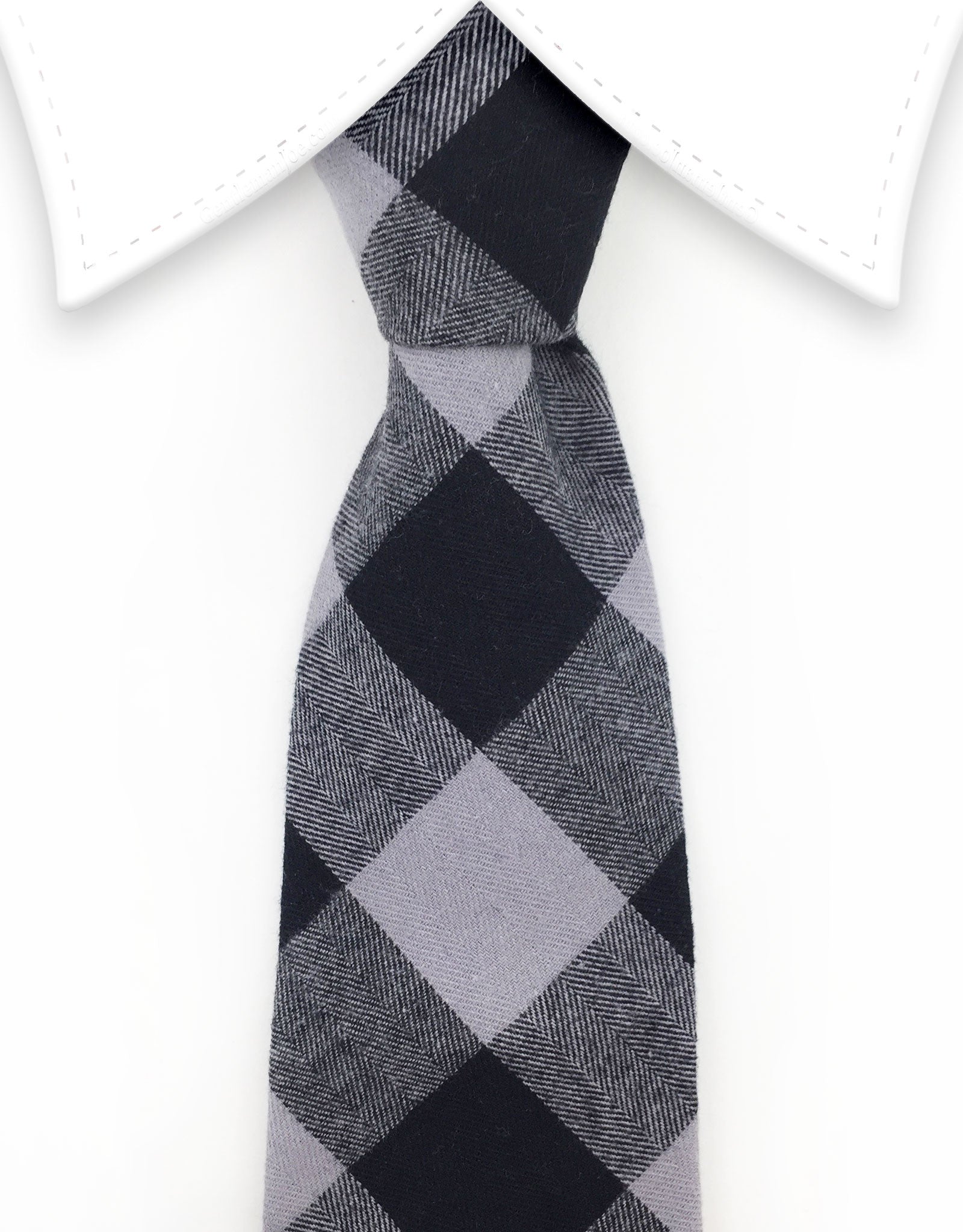 gray charcoal black tie