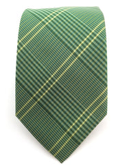 green plaid necktie