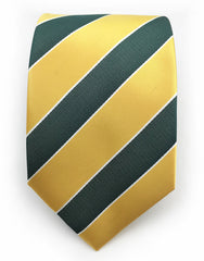 Green and gold tie