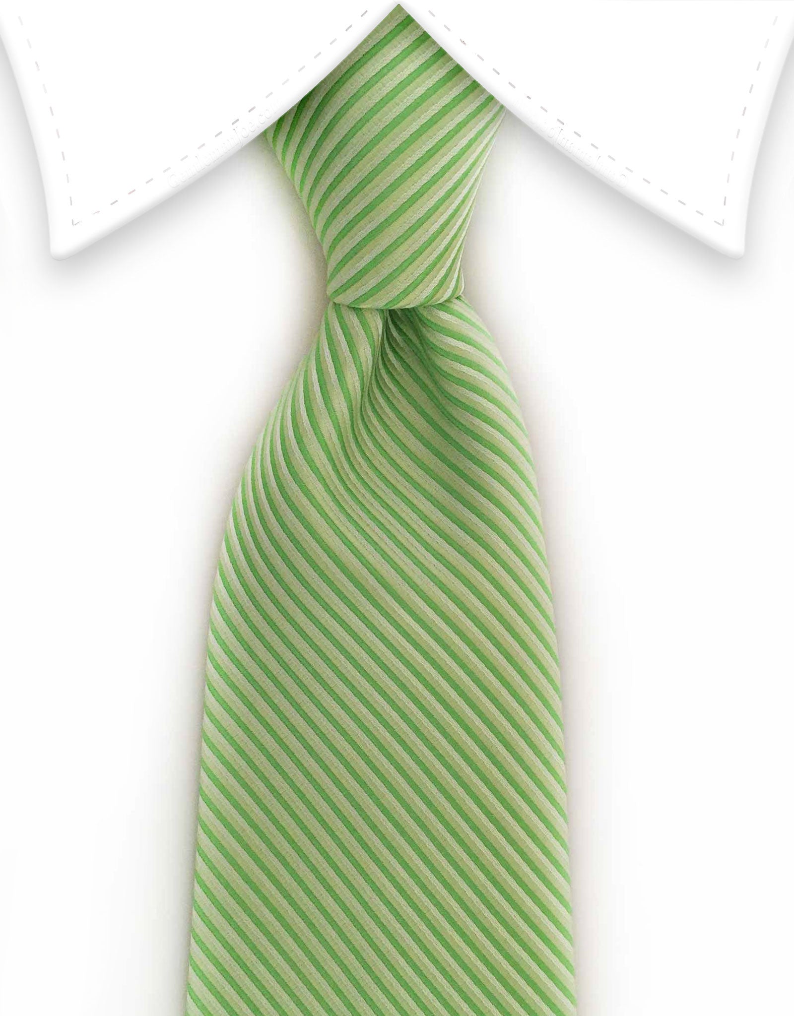 light green pinstriped tie