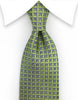 apple green and silver tie
