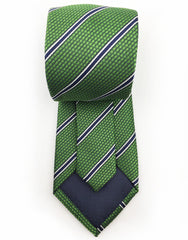 back side of green mens tie