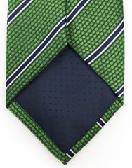 Tip of green necktie