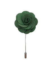 Moss Green Lapel Flower Pin