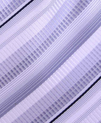 White & Silver Striped Necktie
