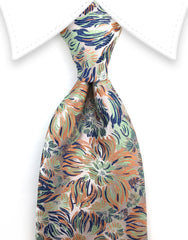 Multi-colored Floral Necktie