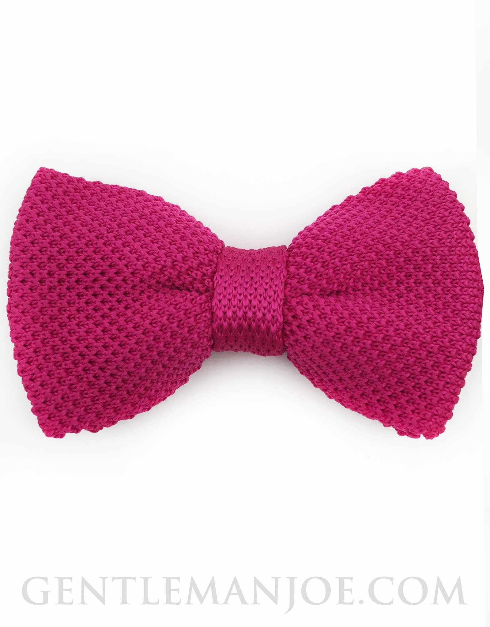hot pink knit bowtie