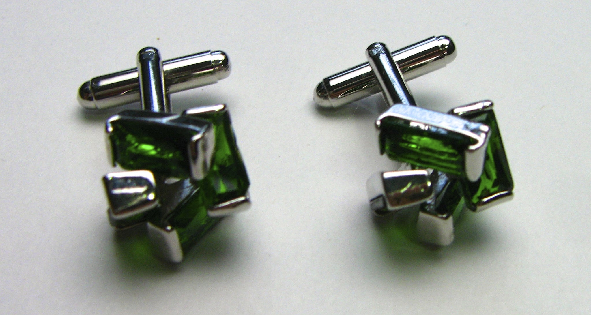 Green Crystal Cufflinks