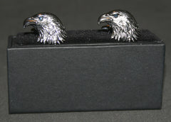 silver eagle cufflinks gift