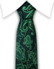 jade green paisley tie