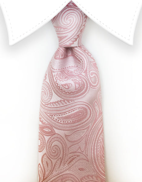 blush pink extra long ties