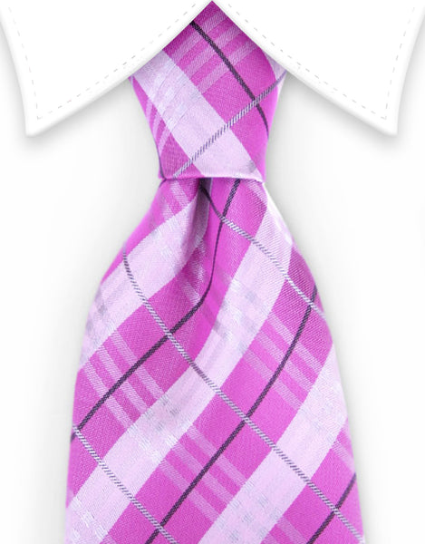 dark & light pink tie