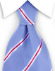 Light blue & red necktie