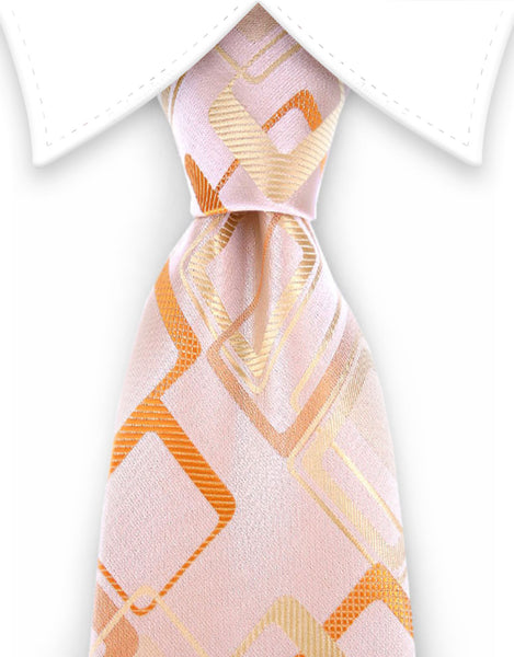 light peach orange and yellow tie