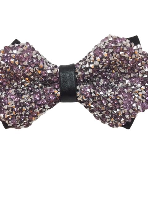 Lilac Purple, Sparkley, Glitter, Diamond Tip, Party Bow Tie – GentlemanJoe