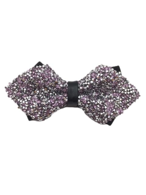 Lilac Purple, Sparkley, Glitter, Diamond Tip, Party Bow Tie