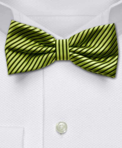 Neon Green and Black Bow Tie