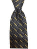 Silver, Gold and Black Geometric Tie