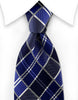 Blue stained glass tie