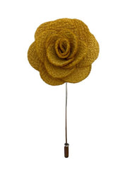 Golden Mustard Lapel Flower Pin