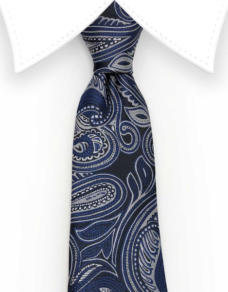 navy blue paisley ties