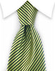 Neon green striped tie