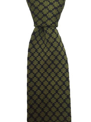 Olive Green Men's Knit Necktie