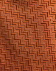 orange herringbone tie swatch