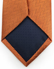 tip of orange necktie