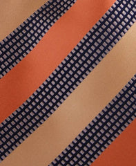 Classy, Orange, Apricot & Black Striped Tie