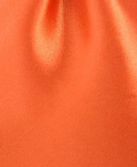 bold orange necktie close up