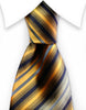 golden orange striped tie
