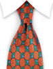 Gentleman Joe Orange and Green Extra Long Tie