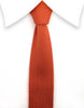 orange knitted tie